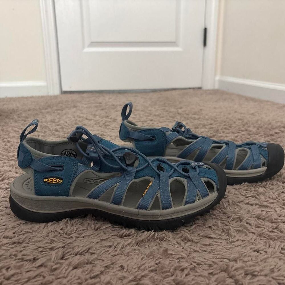 Keen Women's Whisper Blue and Navy Sandals